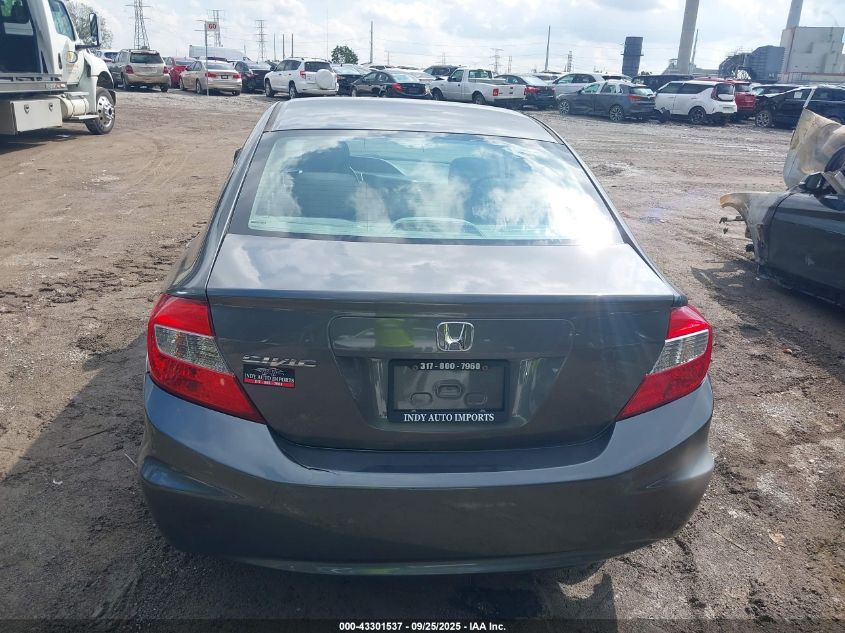 2012 Honda Civic Lx VIN: 19XFB2F53CE312263 Lot: 43301537