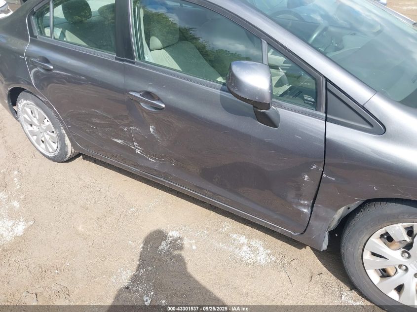 2012 Honda Civic Lx VIN: 19XFB2F53CE312263 Lot: 43301537