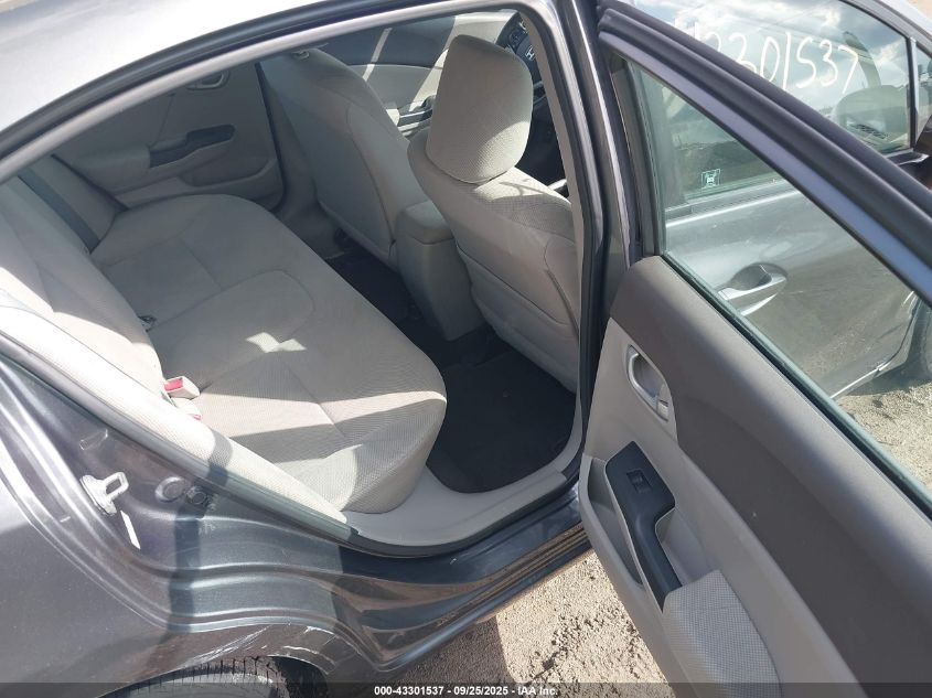 2012 Honda Civic Lx VIN: 19XFB2F53CE312263 Lot: 43301537