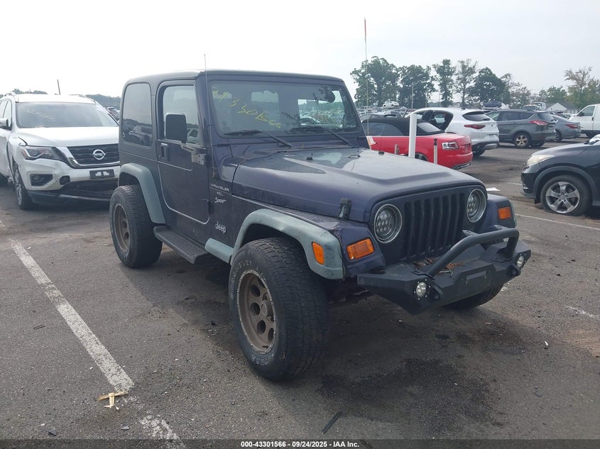 1999 Jeep Wrangler Sport blue other gasoline 1J4FY19S5XP405523 photo #1