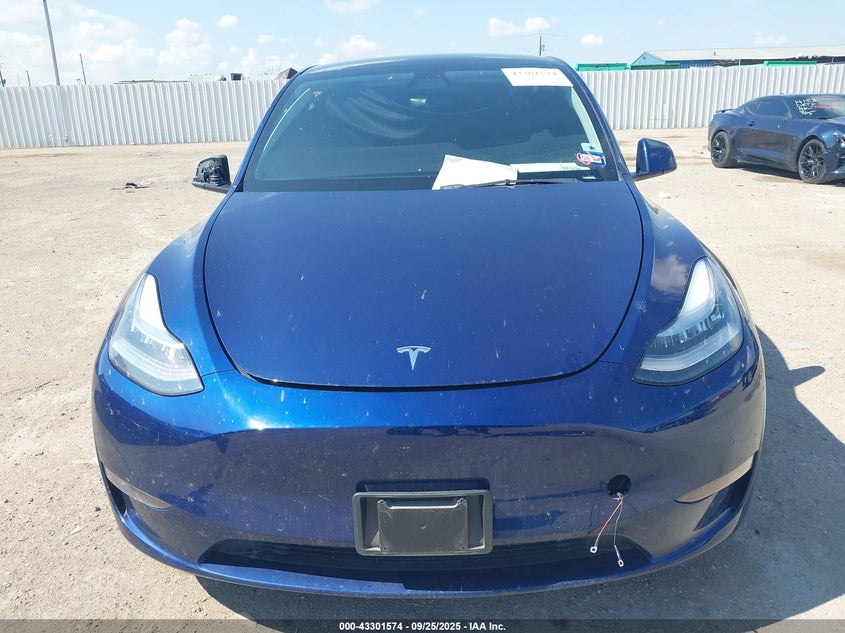 2021 Tesla Model Y Long Range Dual Motor All-Wheel Drive VIN: 5YJYGDEEXMF233160 Lot: 43301574