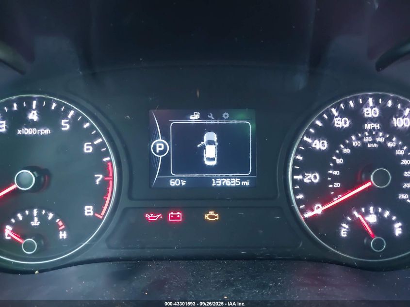 2016 Kia Optima Lx VIN: KNAGT4L33G5070363 Lot: 43301593