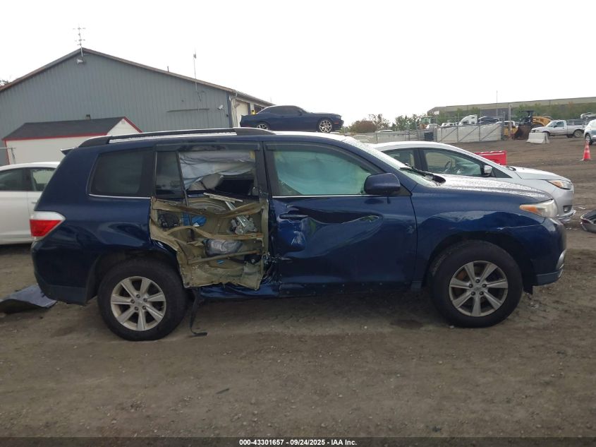 2013 Toyota Highlander Se V6 VIN: 5TDBK3EHXDS226584 Lot: 43301657