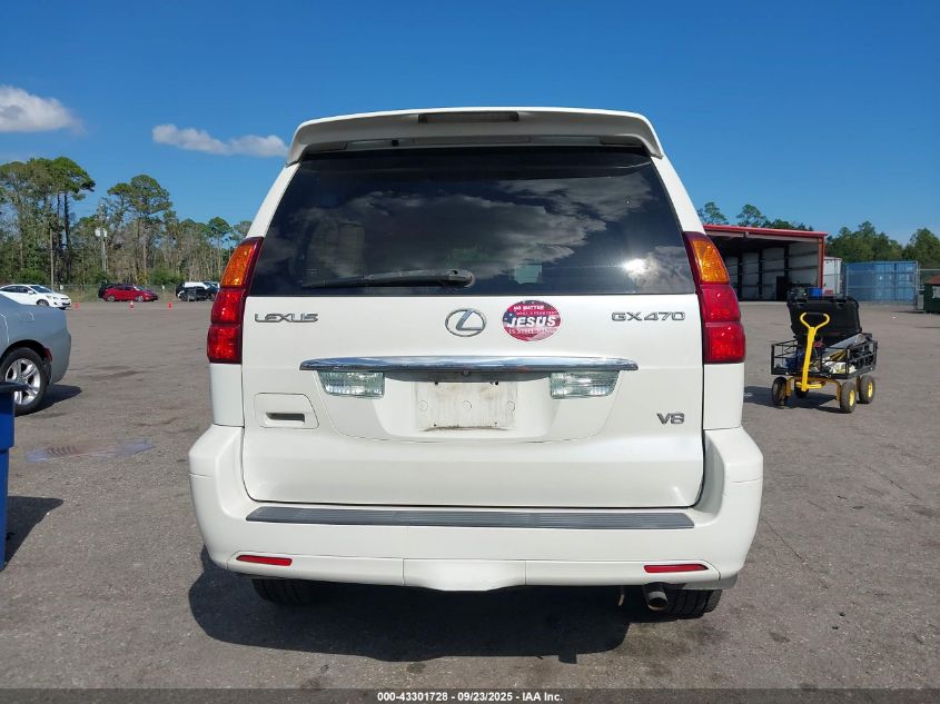 2006 Lexus Gx 470 VIN: JTJBT20X460120284 Lot: 43301728