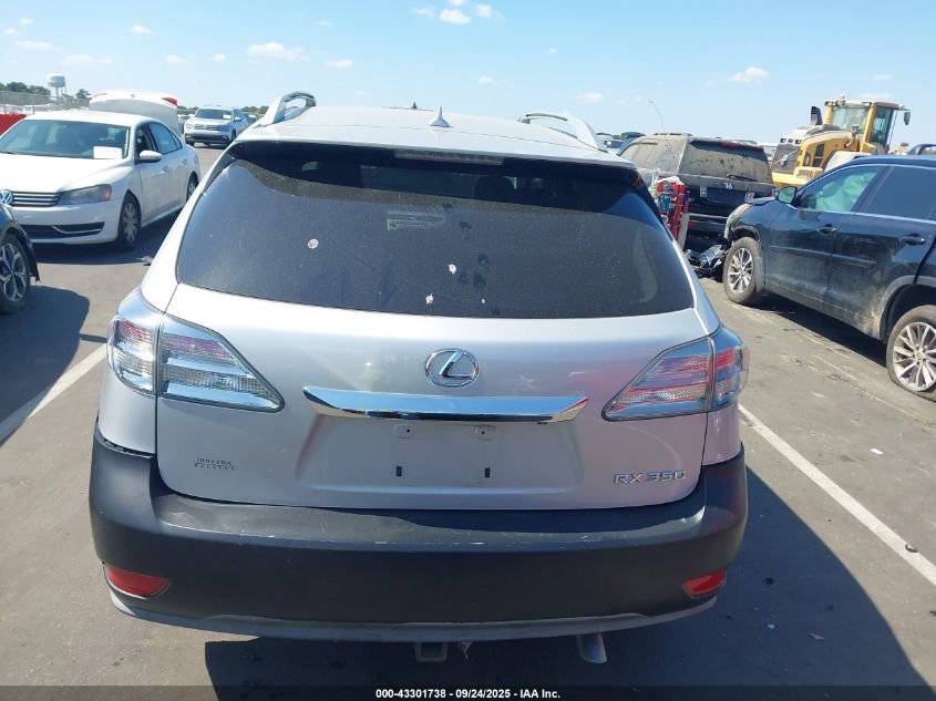 2012 Lexus Rx 350 VIN: 2T2BK1BAXCC138522 Lot: 43301738