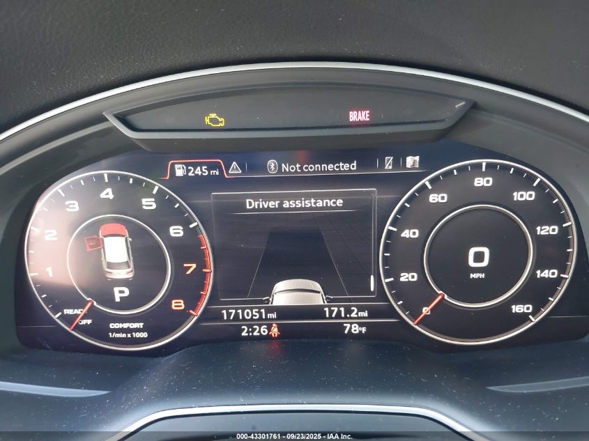 2017 Audi Q7 3.0T Premium VIN: WA1LAAF70HD002155 Lot: 43301761