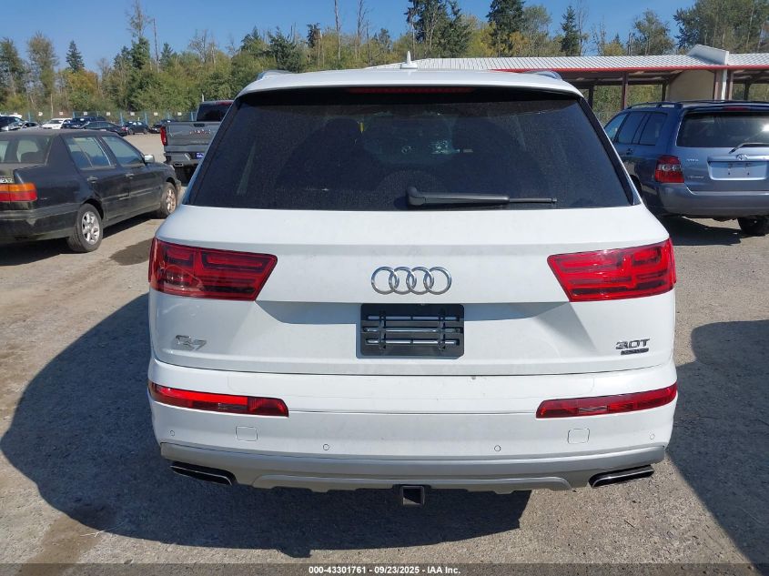 2017 Audi Q7 3.0T Premium VIN: WA1LAAF70HD002155 Lot: 43301761