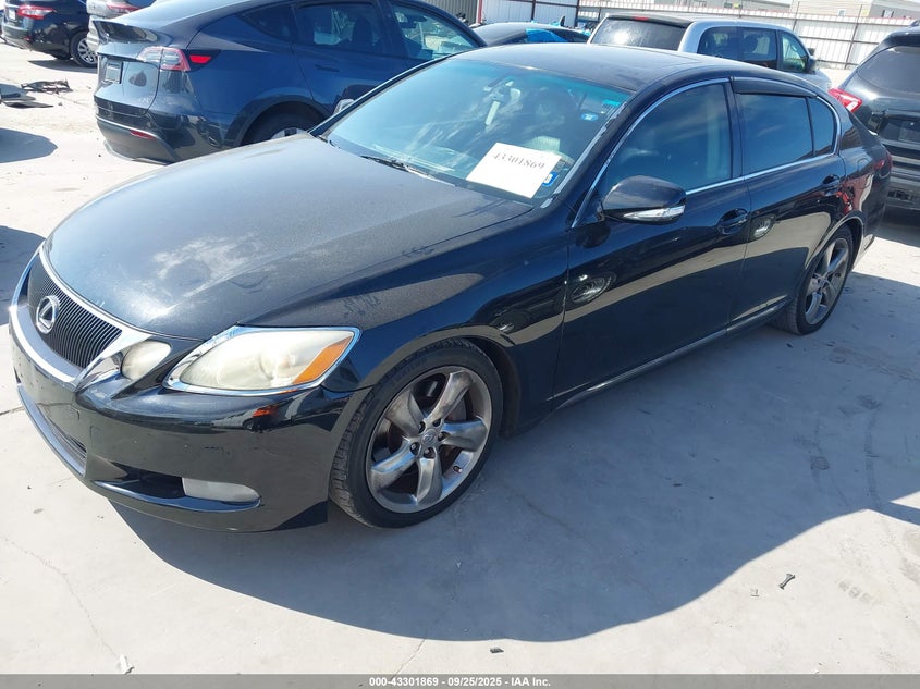 2008 Lexus Gs 350 black sedan gasoline JTHBE96S180036717 photo #3