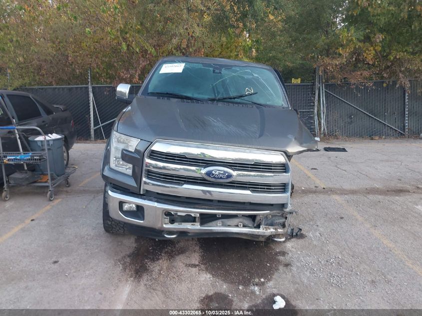 2016 Ford F-150 Lariat VIN: 1FTEW1EG6GKD12452 Lot: 43302065