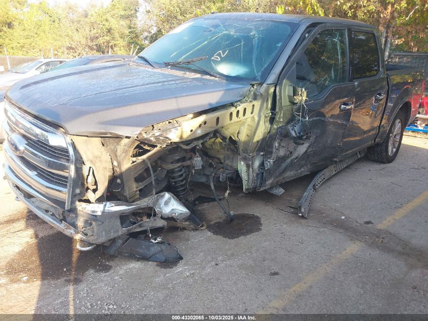 2016 Ford F-150 Lariat VIN: 1FTEW1EG6GKD12452 Lot: 43302065