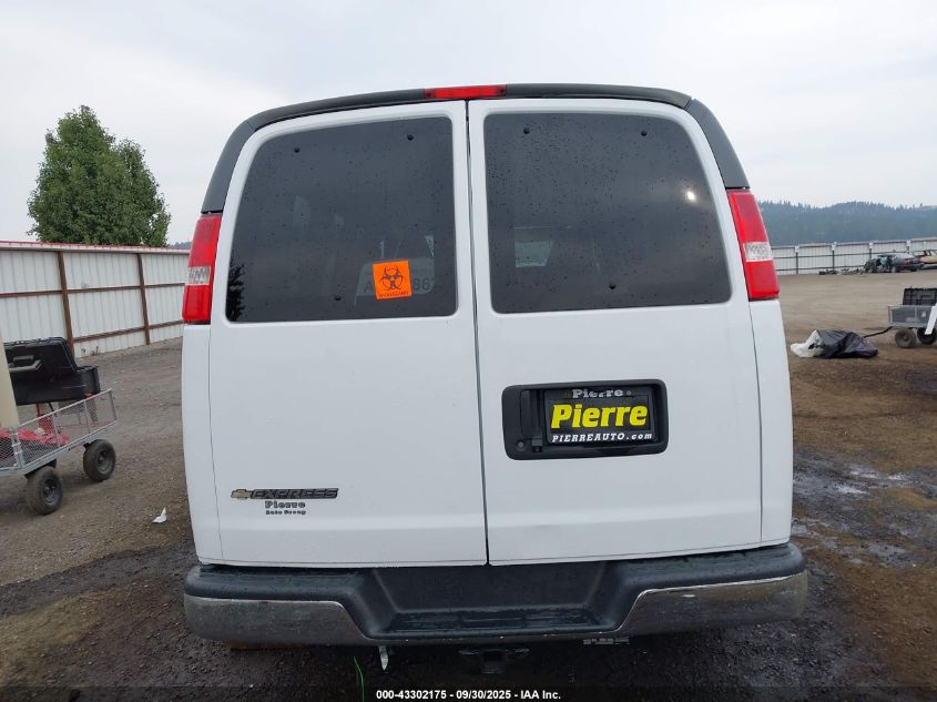 2020 Chevrolet Express Passenger Rwd 2500 Regular Wheelbase Lt VIN: 1GAWGFFG0L1155958 Lot: 43302175