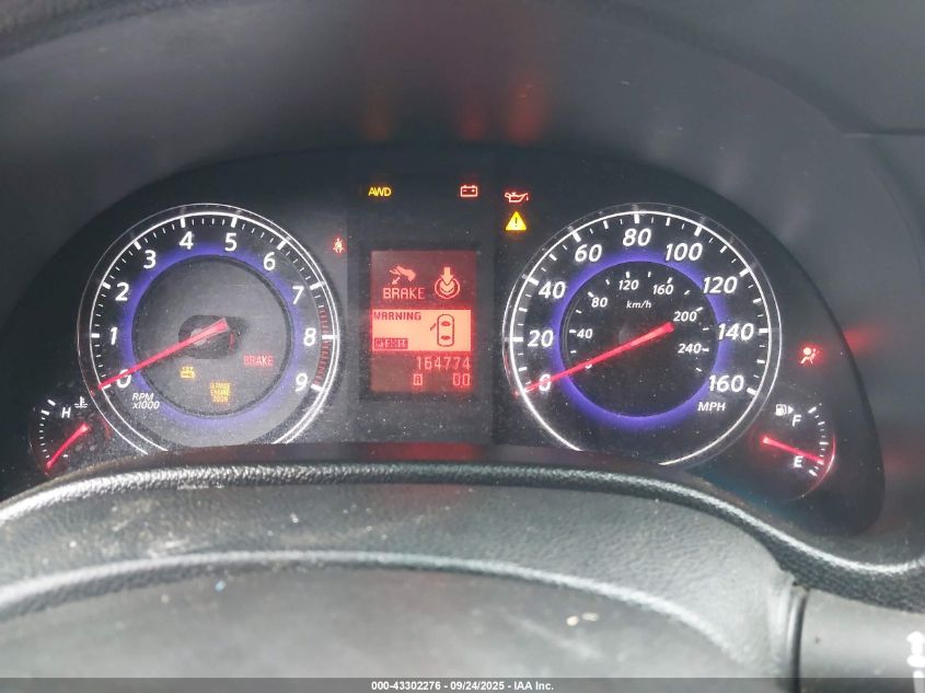 2009 Infiniti G37X VIN: JNKCV61F09M054651 Lot: 43302276