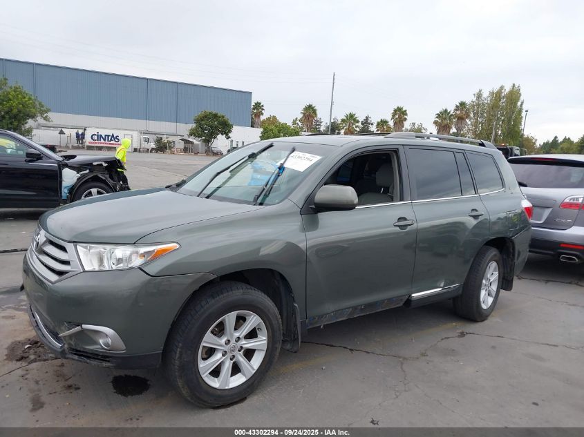2013 Toyota Highlander Se V6 VIN: 5TDZK3EH7DS139420 Lot: 43302294