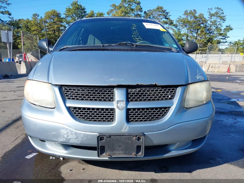 2003 Dodge Grand Caravan Se VIN: 1D4GP24353B162227 Lot: 43302404