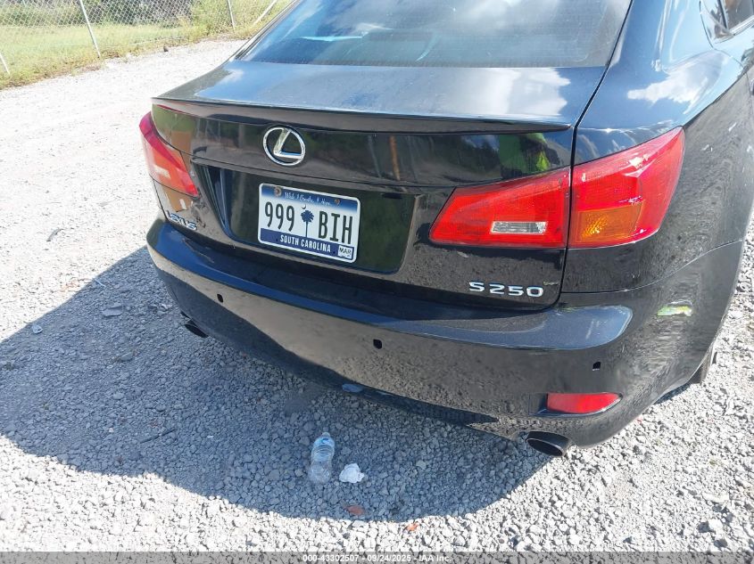 2007 Lexus Is 250 VIN: JTHBK262X72051168 Lot: 43302507