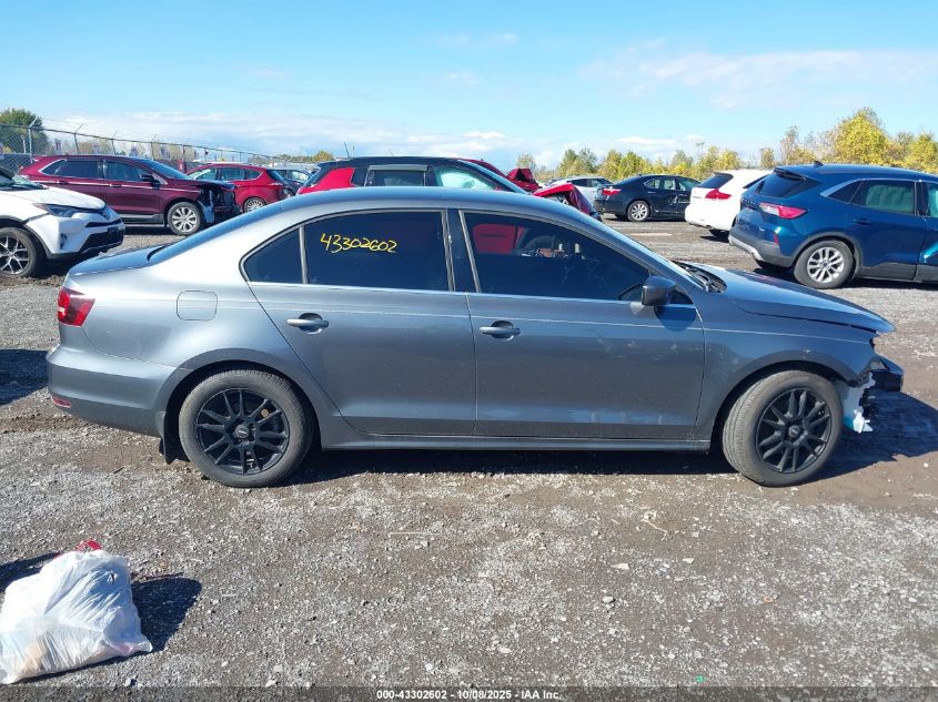 2017 Volkswagen Jetta 1.4T S VIN: 3VW2B7AJ7HM411646 Lot: 43302602