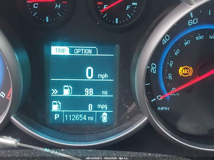 2015 Chevrolet Cruze 1Lt Auto VIN: 1G1PC5SB6F7256976 Lot: 43302612