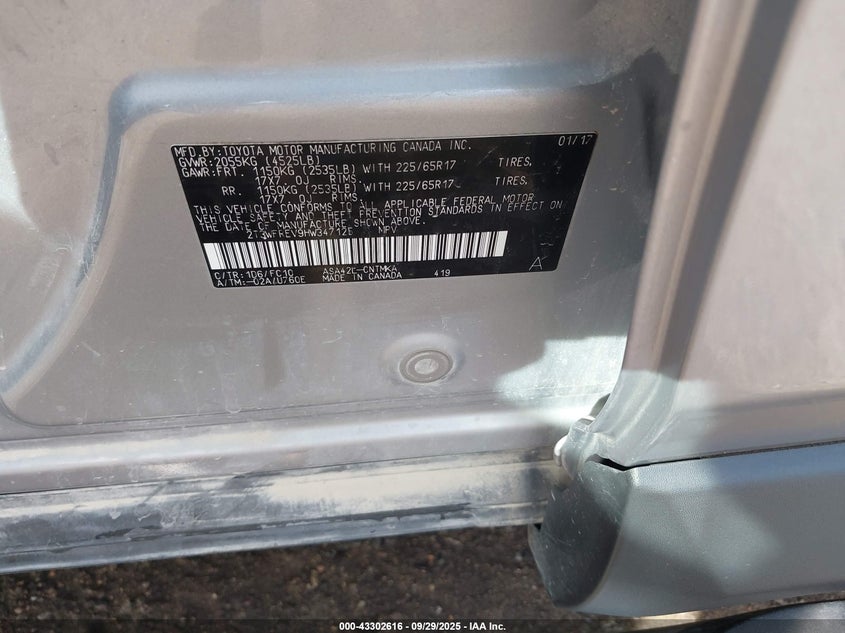 2017 TOYOTA RAV4 XLE - 2T3WFREV9HW347125