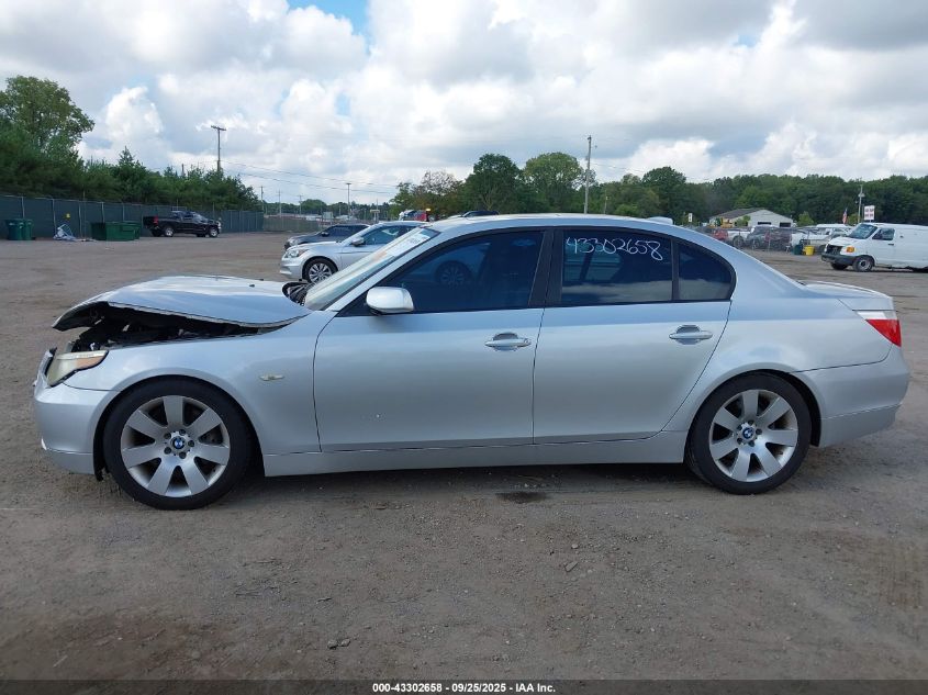 2007 BMW 530I VIN: WBANE73597CM58620 Lot: 43302658