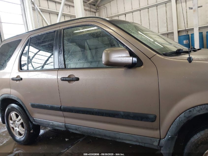 2003 Honda Cr-V Ex VIN: SHSRD78883U160415 Lot: 43302696