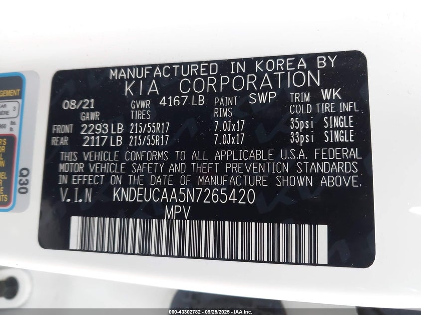 2022 KIA SELTOS S - KNDEUCAA5N7265420