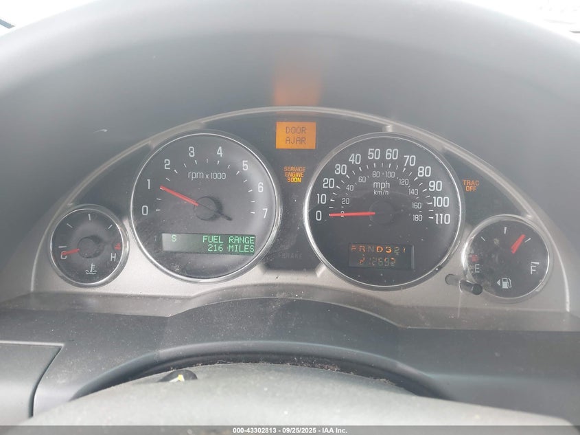 2007 Buick Rendezvous Cxl VIN: 3G5DA03L87S580290 Lot: 43302813