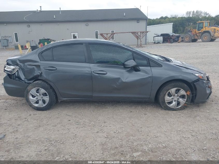 2013 Honda Civic Lx VIN: 19XFB2F58DE023025 Lot: 43302847