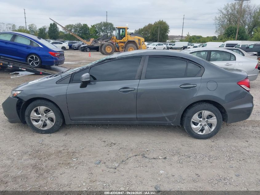 2013 Honda Civic Lx VIN: 19XFB2F58DE023025 Lot: 43302847