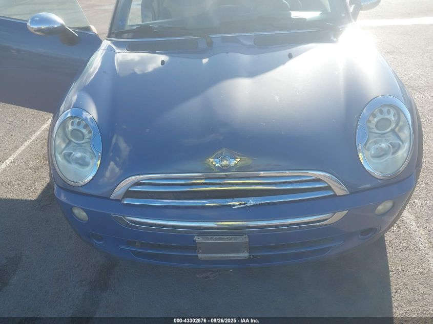 2005 Mini Cooper VIN: WMWRF33435TF61451 Lot: 43302876