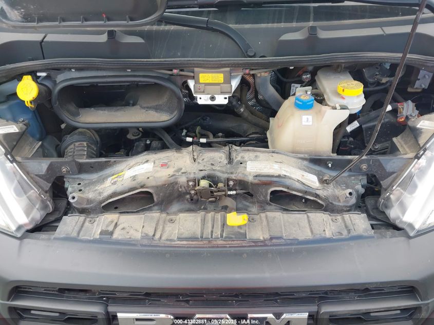 2024 Ram Promaster 2500 Tradesman High Roof 159 Wb W/Pass Seat VIN: 3C6LRVDG9RE136971 Lot: 43302881