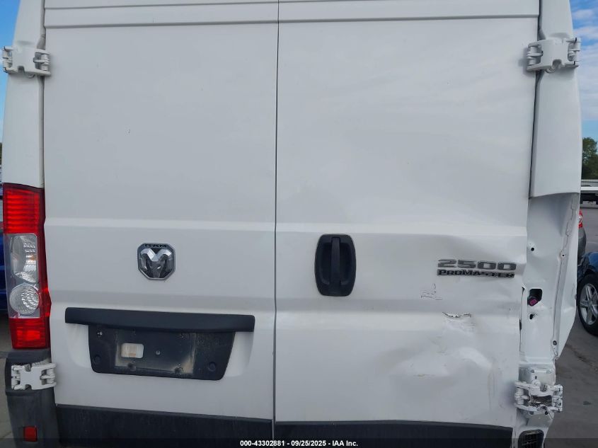 2024 Ram Promaster 2500 Tradesman High Roof 159 Wb W/Pass Seat VIN: 3C6LRVDG9RE136971 Lot: 43302881