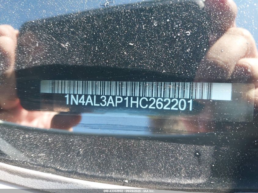 2017 Nissan Altima 2.5 S VIN: 1N4AL3AP1HC262201 Lot: 43302902