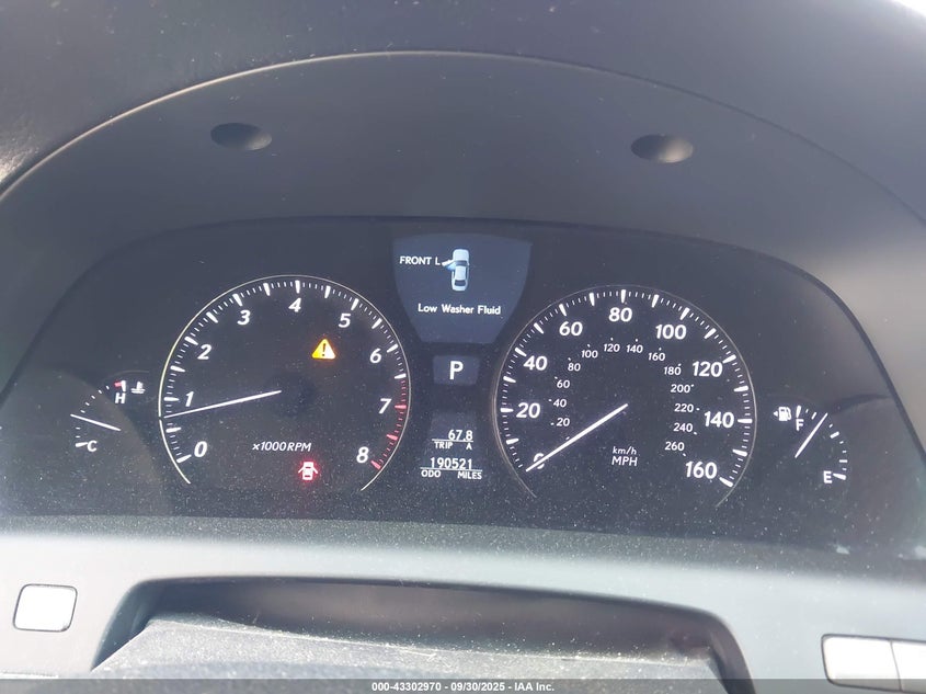 2007 Lexus Ls 460 L VIN: JTHGL46F875020016 Lot: 43302970