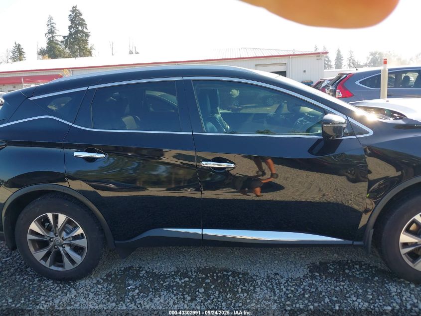 2016 Nissan Murano Sl VIN: 5N1AZ2MH7GN109604 Lot: 43302991