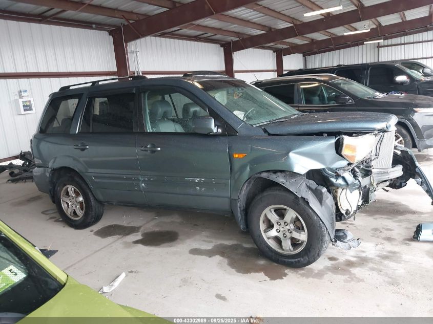 2008 Honda Pilot Ex-L VIN: 5FNYF185X8B030871 Lot: 43302989