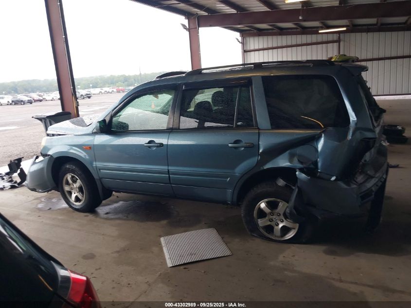 2008 Honda Pilot Ex-L VIN: 5FNYF185X8B030871 Lot: 43302989