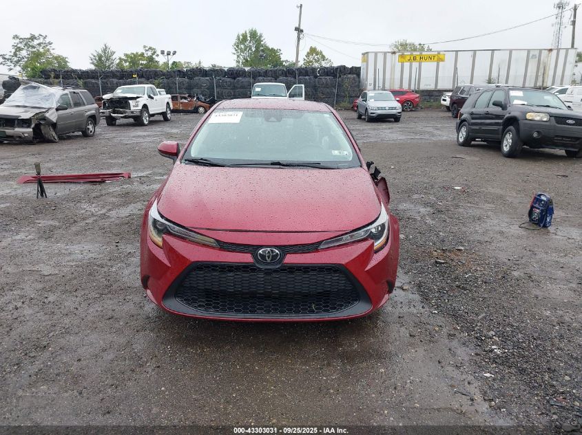 2022 Toyota Corolla Le VIN: 5YFEPMAE0NP342631 Lot: 43303031
