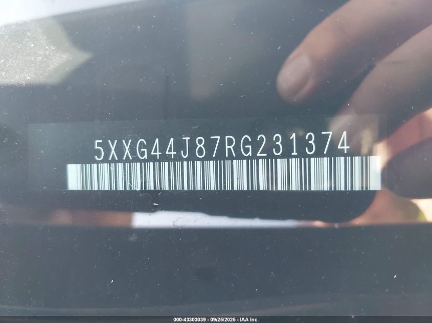 2024 Kia K5 Gt VIN: 5XXG44J87RG231374 Lot: 43303039
