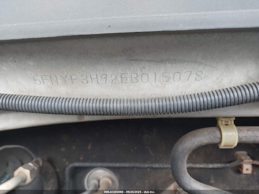 2014 Honda Pilot Touring VIN: 5FNYF3H92EB015078 Lot: 43303068