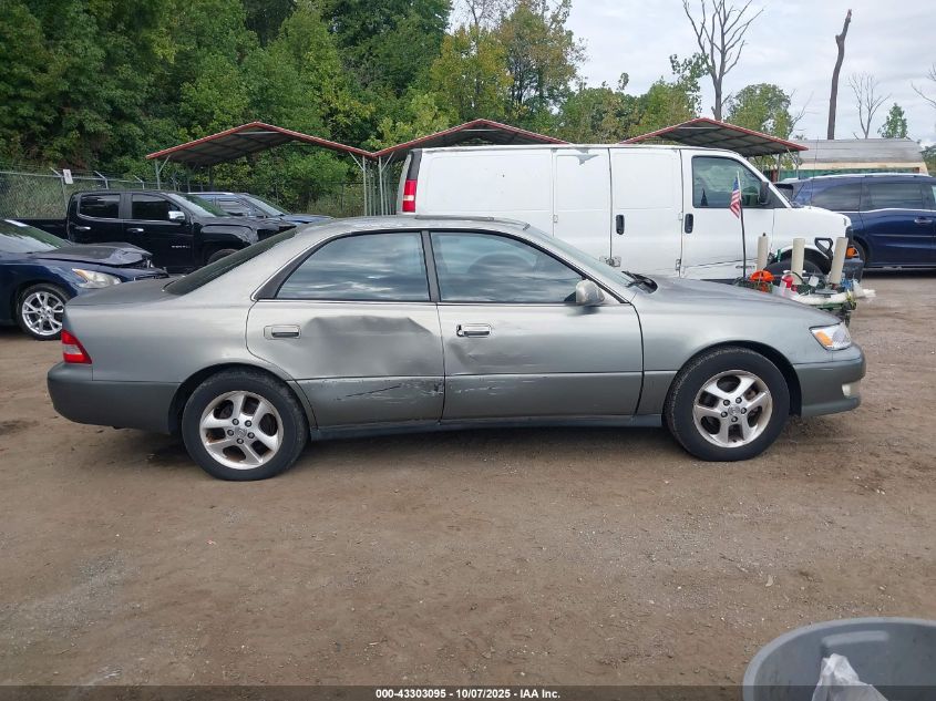 2000 Lexus Es 300 VIN: JT8BF28G3Y0288787 Lot: 43303095
