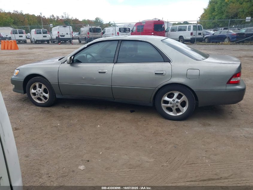 2000 Lexus Es 300 VIN: JT8BF28G3Y0288787 Lot: 43303095