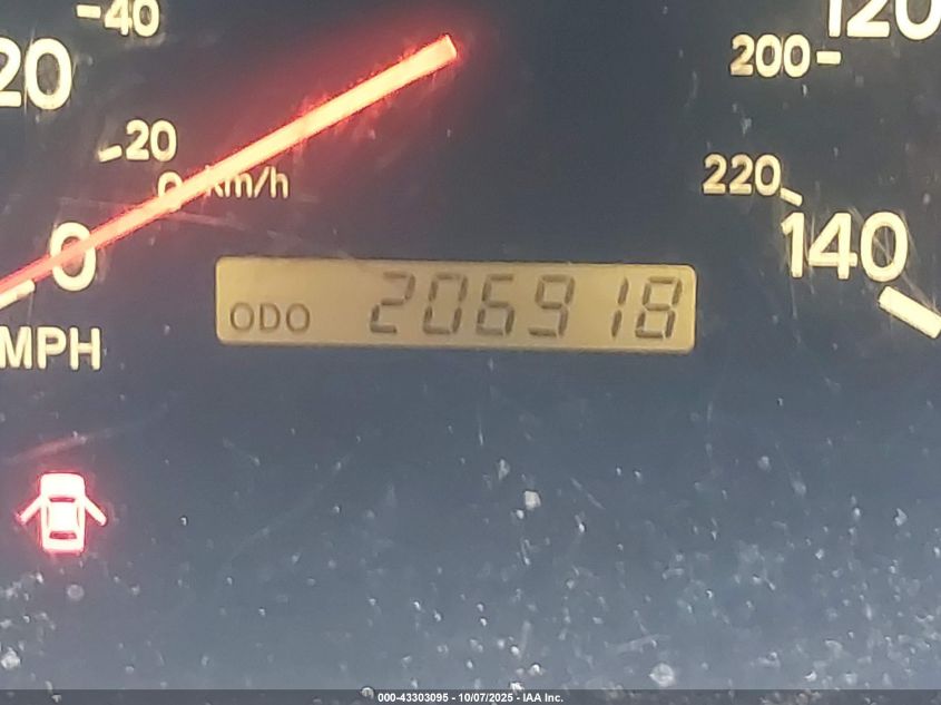 2000 Lexus Es 300 VIN: JT8BF28G3Y0288787 Lot: 43303095