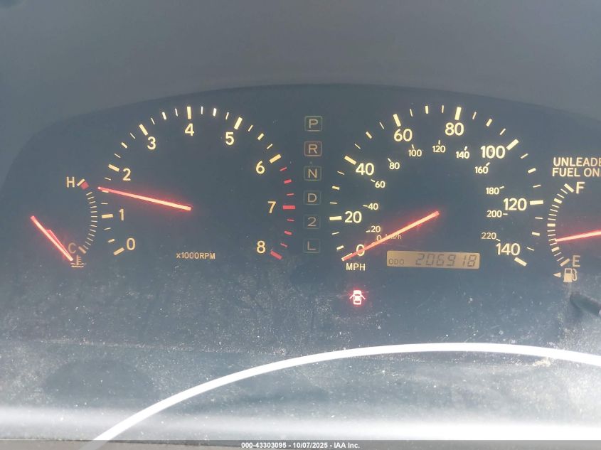 2000 Lexus Es 300 VIN: JT8BF28G3Y0288787 Lot: 43303095