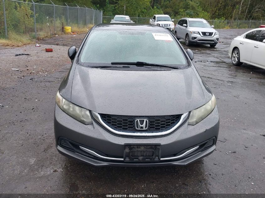 2013 Honda Civic Lx VIN: 2HGFB2F59DH597364 Lot: 43303119