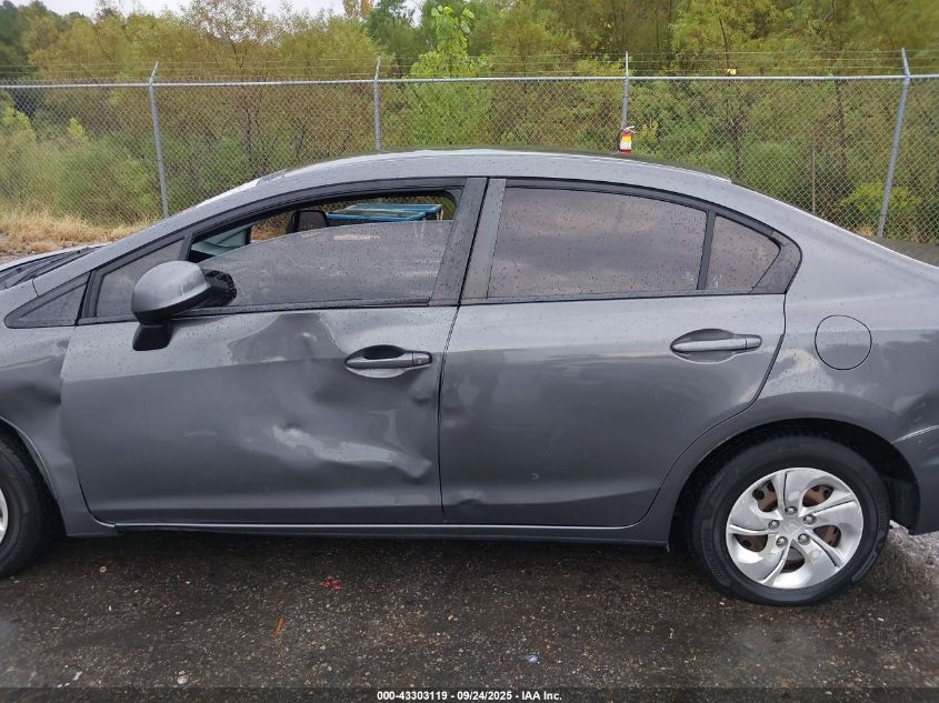 2013 Honda Civic Lx VIN: 2HGFB2F59DH597364 Lot: 43303119