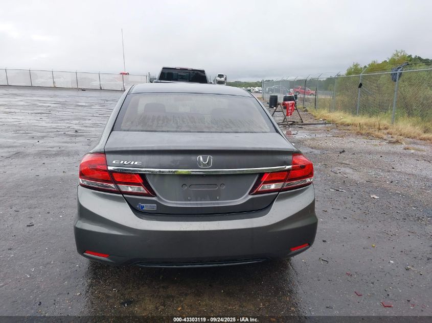 2013 Honda Civic Lx VIN: 2HGFB2F59DH597364 Lot: 43303119