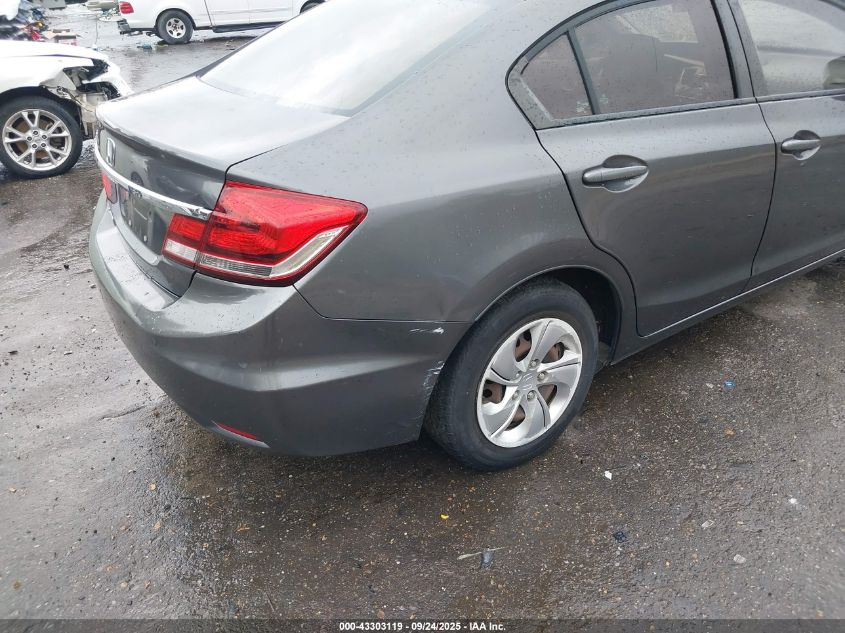 2013 Honda Civic Lx VIN: 2HGFB2F59DH597364 Lot: 43303119