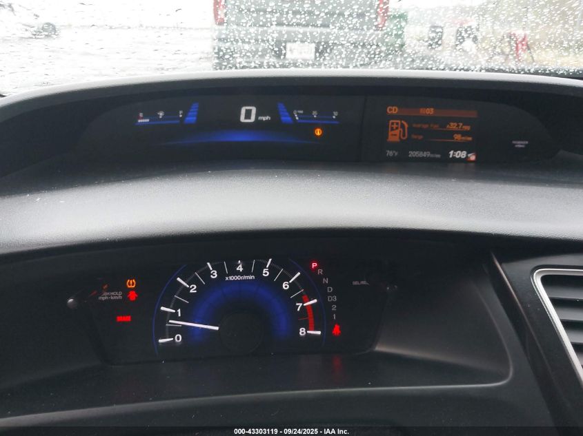 2013 Honda Civic Lx VIN: 2HGFB2F59DH597364 Lot: 43303119