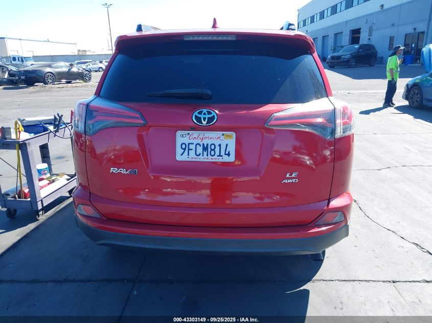2017 Toyota Rav4 Le VIN: 2T3BFREV9HW654776 Lot: 43303149
