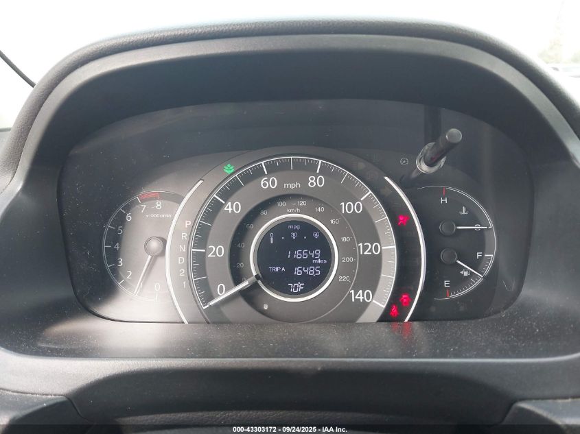 2013 Honda Cr-V Lx VIN: 5J6RM3H34DL038020 Lot: 43303172